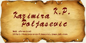 Kazimira Poljašević vizit kartica